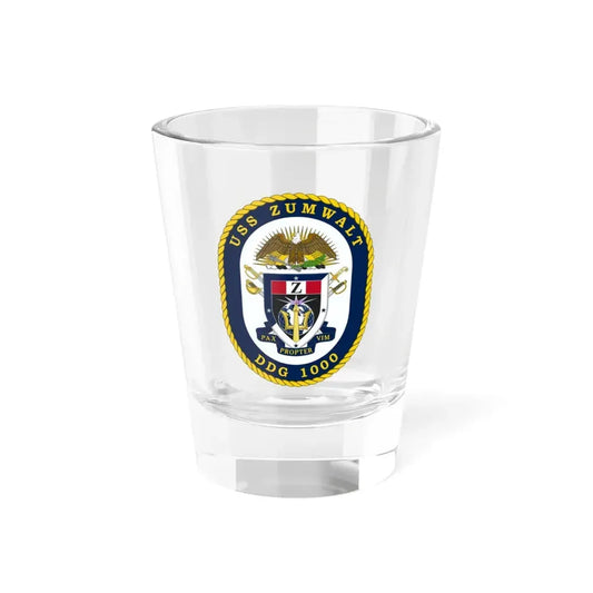 USS Zumwalt DDG 1000 Crest (U.S. Navy) Shot Glass 1.5oz 1.5oz - Go Mug Yourself