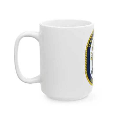 USS Zumwalt DDG 1000 Crest (U.S. Navy) White Coffee Mug - Go Mug Yourself