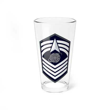 USSF CMSgt Flat (United States) (Military Rank) Pint Glass 16oz 16oz - Go Mug Yourself