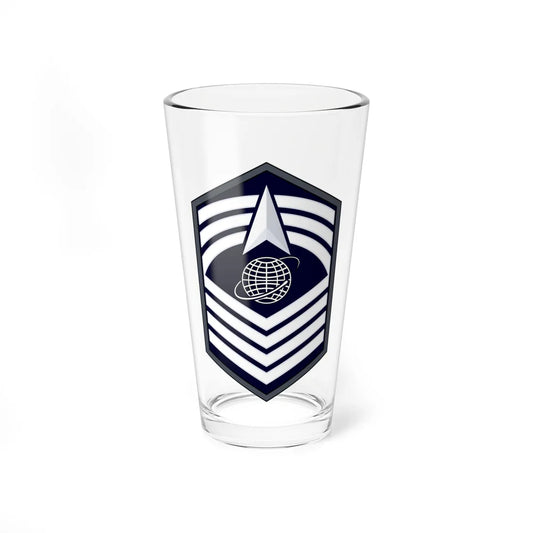 USSF CMSgt Flat (United States) (Military Rank) Pint Glass 16oz 16oz - Go Mug Yourself