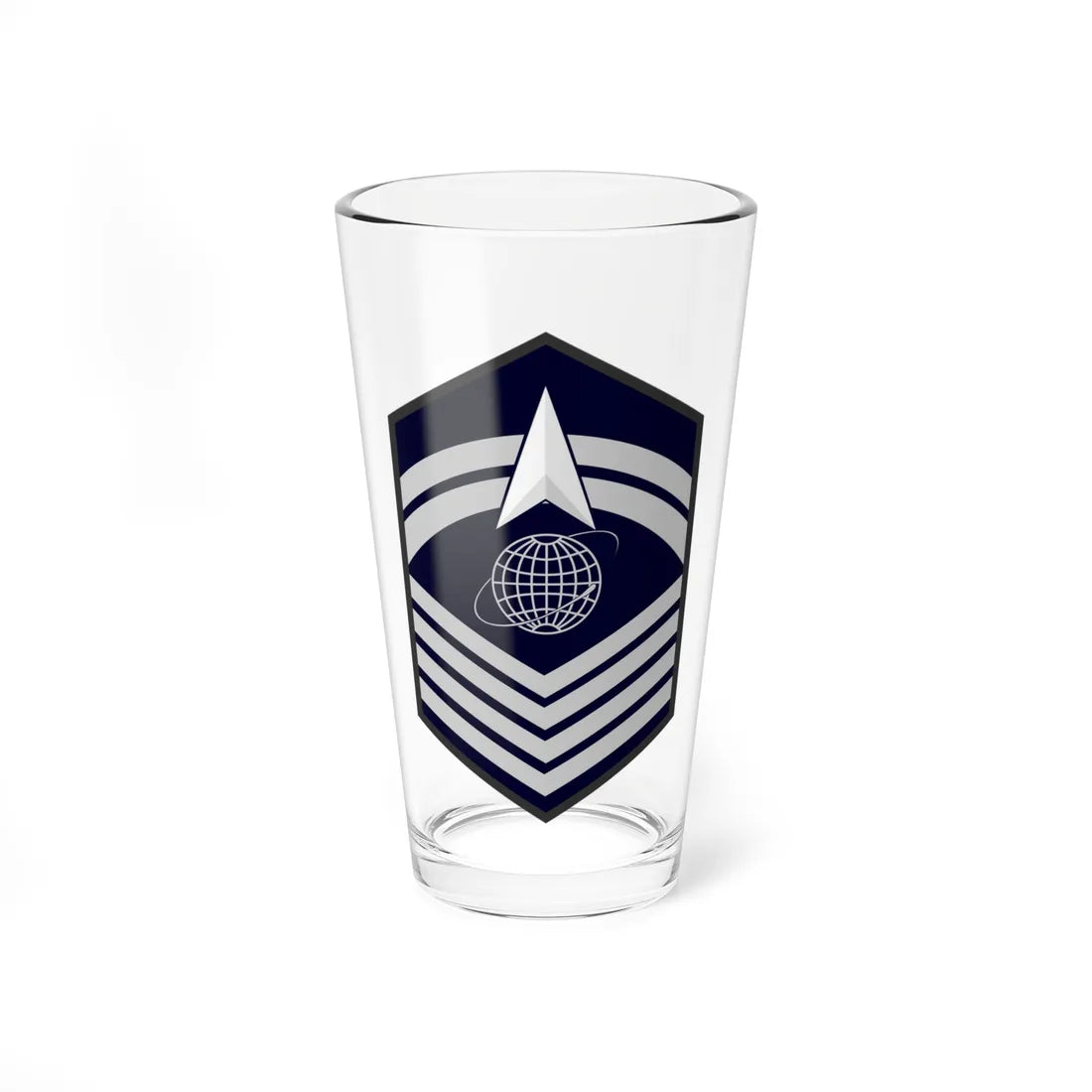 USSF E 8 (United States) (Military Rank) Pint Glass 16oz 16oz - Go Mug Yourself
