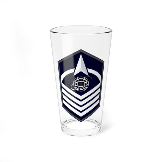 USSF MSgt Flat (United States) (Military Rank) Pint Glass 16oz 16oz - Go Mug Yourself