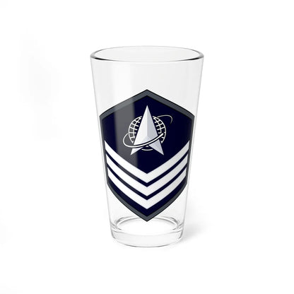 USSF Sgt Flat (United States) (Military Rank) Pint Glass 16oz 16oz - Go Mug Yourself