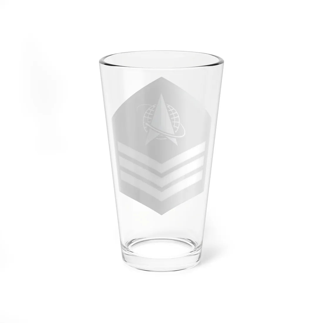 USSF Sgt Flat (United States) (Military Rank) Pint Glass 16oz - Go Mug Yourself