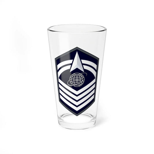 USSF SMSgt Flat (United States) (Military Rank) Pint Glass 16oz 16oz - Go Mug Yourself