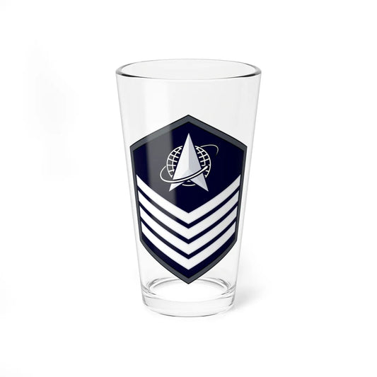USSF TSgt Flat (United States) (Military Rank) Pint Glass 16oz 16oz - Go Mug Yourself