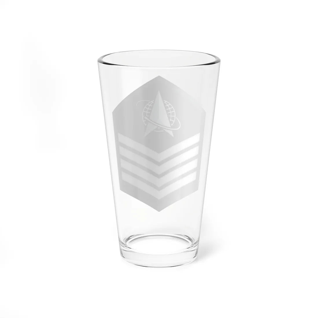 USSF TSgt Flat (United States) (Military Rank) Pint Glass 16oz - Go Mug Yourself