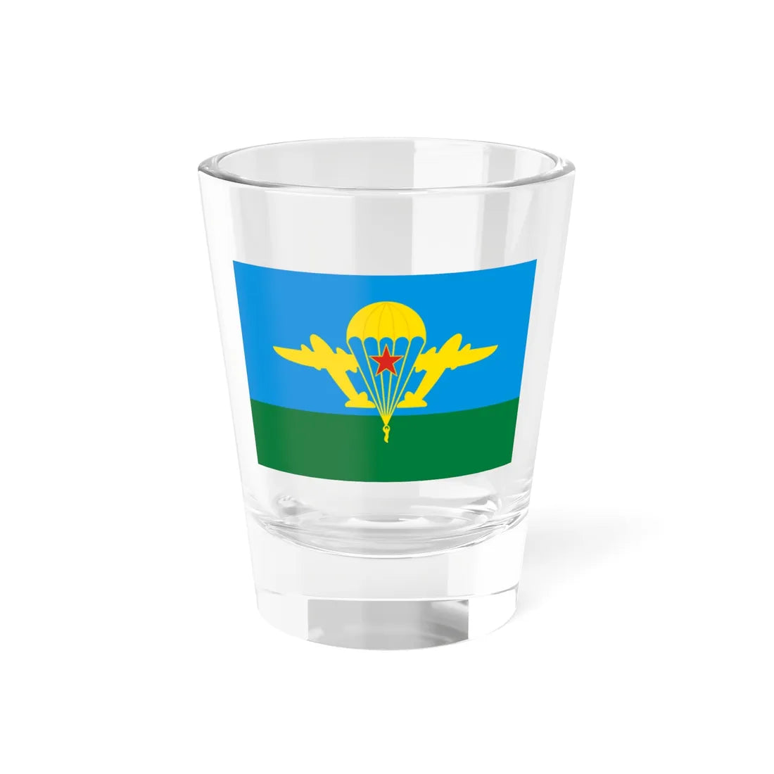 USSR Airborn troops flag (Soviet Union) Shot Glass 1.5oz 1.5oz - Go Mug Yourself