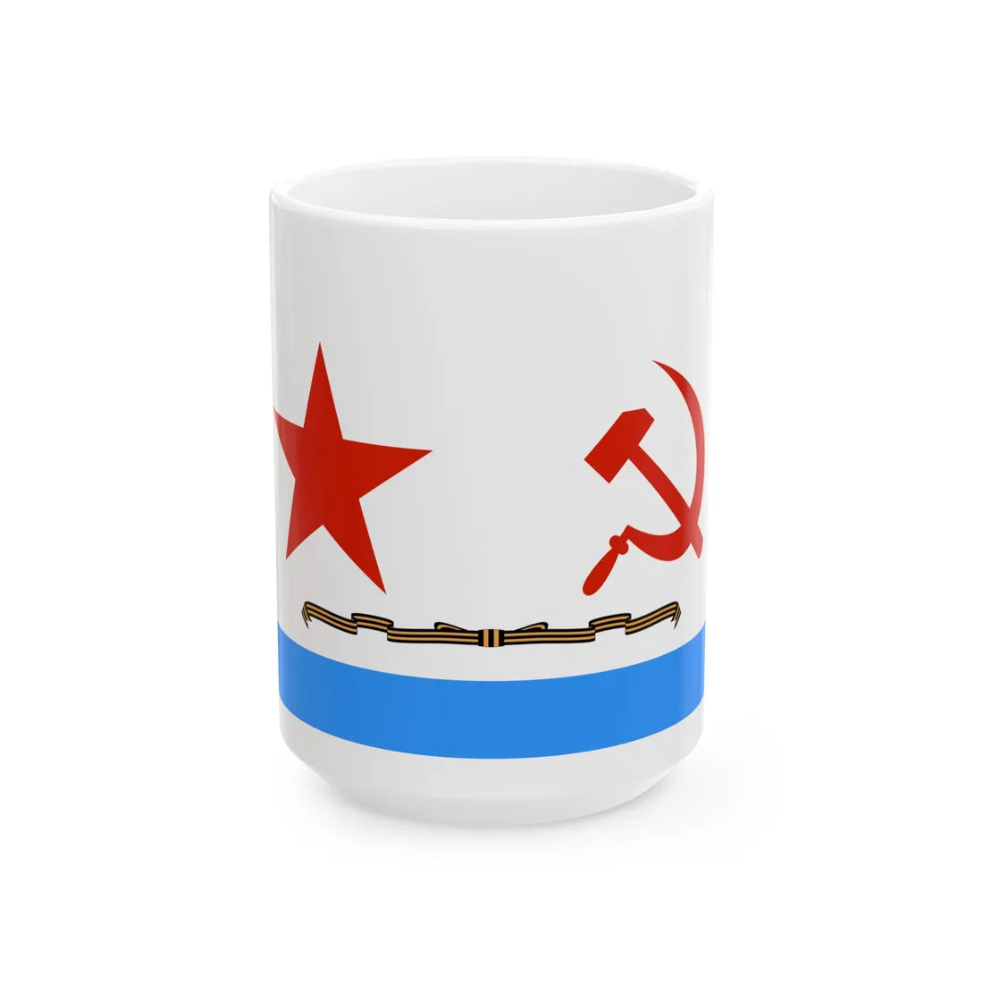 USSR Naval 1950 guards (Russia) White Coffee Mug 15oz - Go Mug Yourself