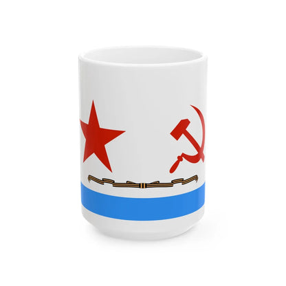 USSR Naval 1950 guards (Russia) White Coffee Mug 15oz - Go Mug Yourself