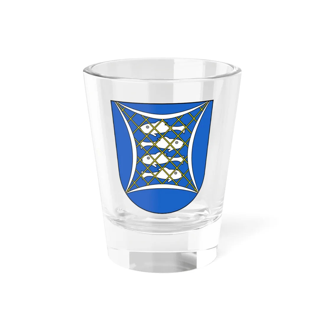 Uster-Niederuster-blazon (Switzerland) (Coat of Arms) Shot Glass 1.5oz 1.5oz - Go Mug Yourself