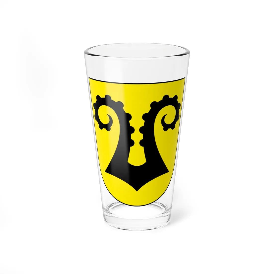 Uster-Nossikon-blazon (Switzerland) (Coat of Arms) Pint Glass 16oz 16oz - Go Mug Yourself