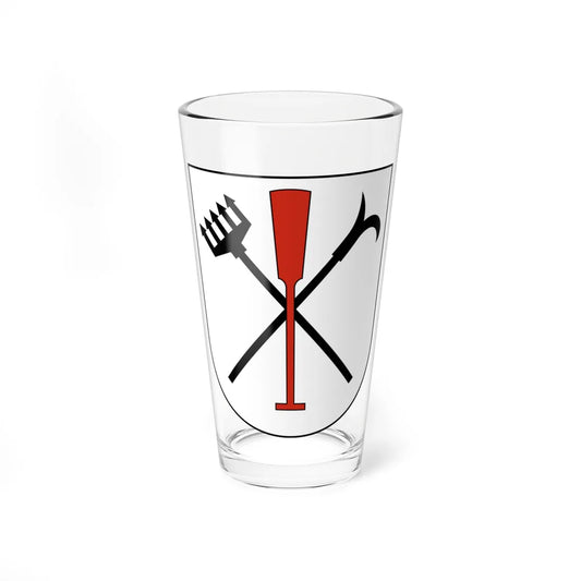 Uster-Riedikon-blazon (Switzerland) (Coat of Arms) Pint Glass 16oz 16oz - Go Mug Yourself