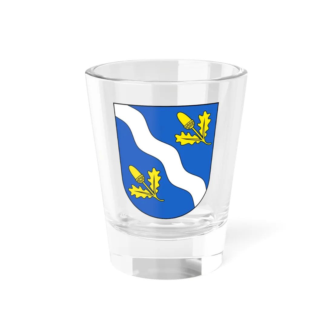 Uster-Werrikon-blazon (Switzerland) (Coat of Arms) Shot Glass 1.5oz 1.5oz - Go Mug Yourself