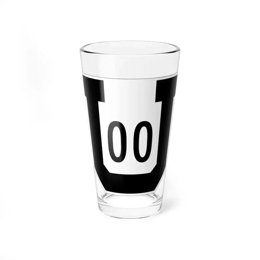Utah 00 1954 template (Utah) (Road Sign) Pint Glass 16oz 16oz - Go Mug Yourself
