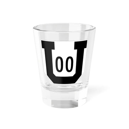 Utah 00 1954 template (Utah) (Road Sign) Shot Glass 1.5oz 1.5oz - Go Mug Yourself