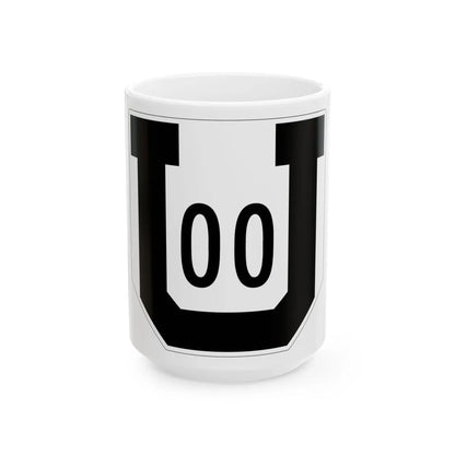 Utah 00 1954 template (Utah) (Road Sign) White Coffee Mug 15oz - Go Mug Yourself