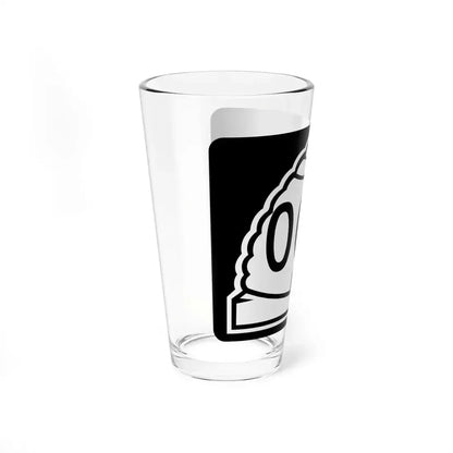 Utah 000 template (Utah) (Road Sign) Pint Glass 16oz - Go Mug Yourself