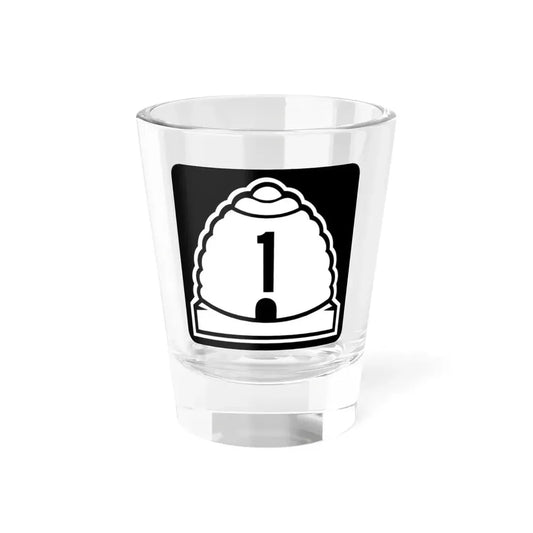 Utah 1 (Utah) (Road Sign) Shot Glass 1.5oz 1.5oz - Go Mug Yourself