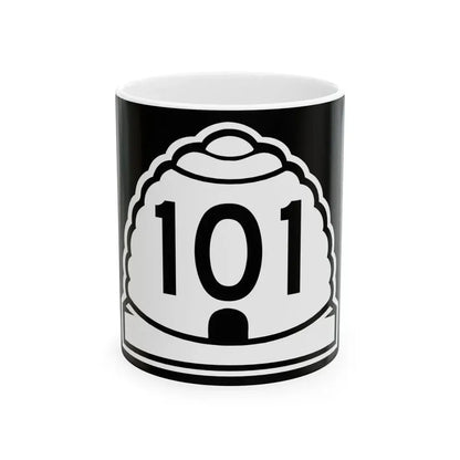 Utah 101 (Utah) (Road Sign) White Coffee Mug 11oz - Go Mug Yourself