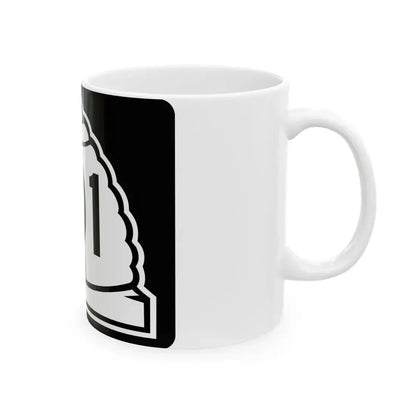 Utah 101 (Utah) (Road Sign) White Coffee Mug - Go Mug Yourself