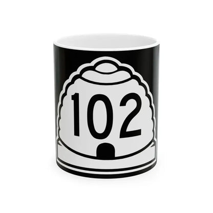 Utah 102 (Utah) (Road Sign) White Coffee Mug 11oz - Go Mug Yourself
