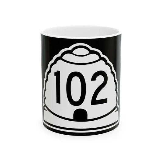 Utah 102 (Utah) (Road Sign) White Coffee Mug 11oz - Go Mug Yourself