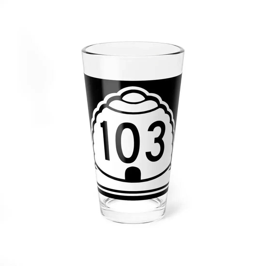 Utah 103 (Utah) (Road Sign) Pint Glss 16oz 16oz - Go Mug Yourself