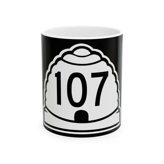 Utah 107 (Utah) (Road Sign) White Coffee Mug 11oz - Go Mug Yourself