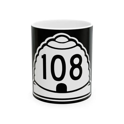 Utah 108 (Utah) (Road Sign) White Coffee Mug 11oz - Go Mug Yourself