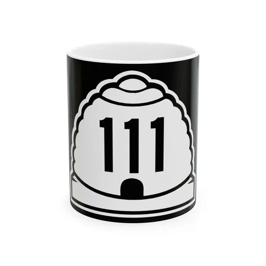 Utah 111 (Utah) (Road Sign) White Coffee Mug 11oz - Go Mug Yourself