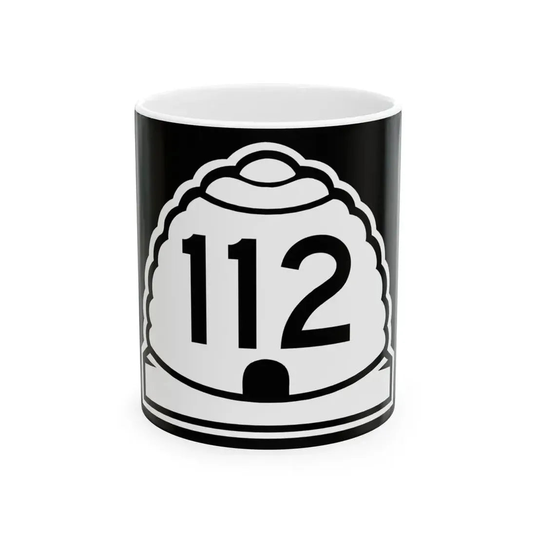 Utah 112 (Utah) (Road Sign) White Coffee Mug 11oz - Go Mug Yourself