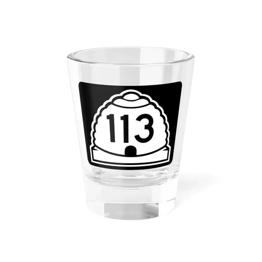 Utah 113 (Utah) (Road Sign) Shot Glass 1.5oz 1.5oz - Go Mug Yourself