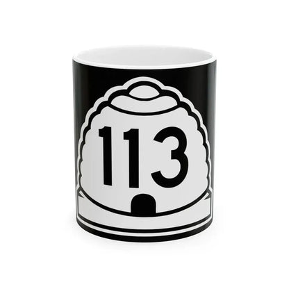 Utah 113 (Utah) (Road Sign) White Coffee Mug 11oz - Go Mug Yourself