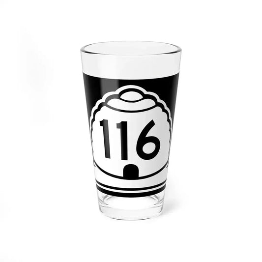Utah 116 (Utah) (Road Sign) Pint Glass 16oz 16oz - Go Mug Yourself