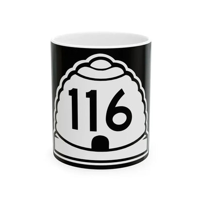 Utah 116 (Utah) (Road Sign) White Coffee Mug 11oz - Go Mug Yourself