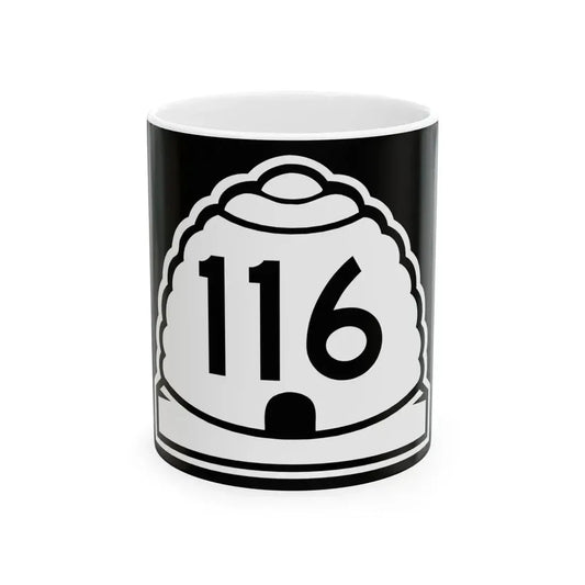 Utah 116 (Utah) (Road Sign) White Coffee Mug 11oz - Go Mug Yourself