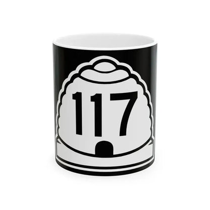 Utah 117 (Utah) (Road Sign) White Coffee Mug 11oz - Go Mug Yourself