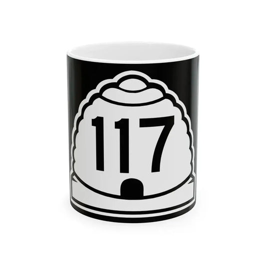 Utah 117 (Utah) (Road Sign) White Coffee Mug 11oz - Go Mug Yourself