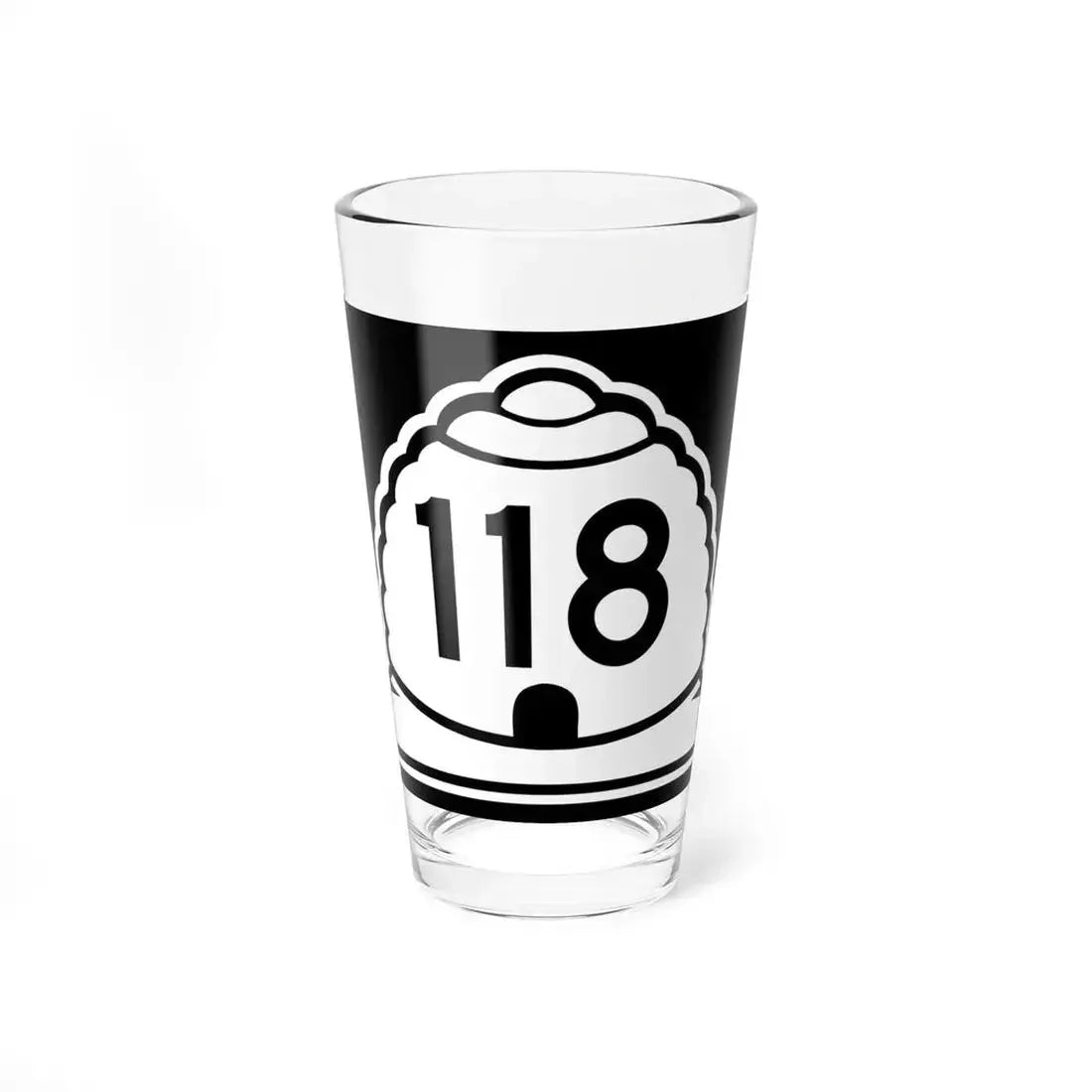 Utah 118 (Utah) (Road Sign) Pint Glass 16oz 16oz - Go Mug Yourself