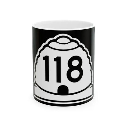 Utah 118 (Utah) (Road Sign) White Coffee Mug 11oz - Go Mug Yourself