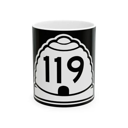 Utah 119 (Utah) (Road Sign) White Coffee Mug 11oz - Go Mug Yourself