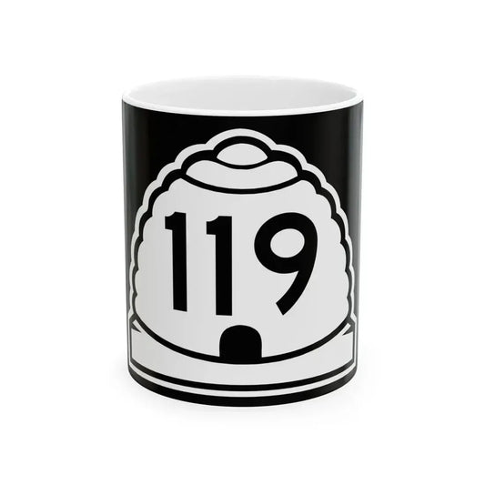Utah 119 (Utah) (Road Sign) White Coffee Mug 11oz - Go Mug Yourself