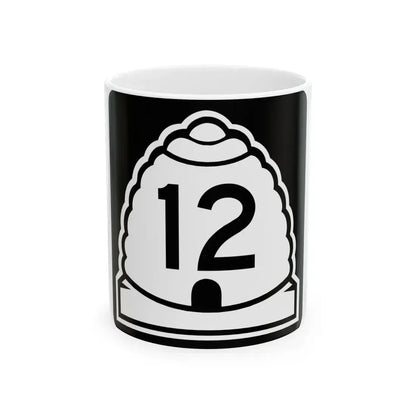Utah 12 (Utah) (Road Sign) White Coffee Mug 11oz - Go Mug Yourself