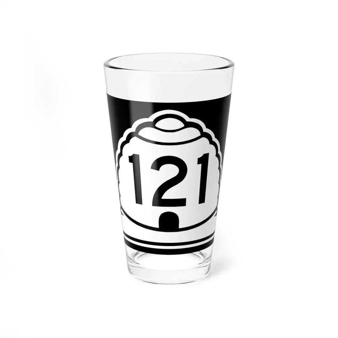 Utah 121 (Utah) (Road Sign) Pint Glass 16oz 16oz - Go Mug Yourself
