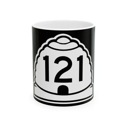 Utah 121 (Utah) (Road Sign) White Coffee Mug 11oz - Go Mug Yourself