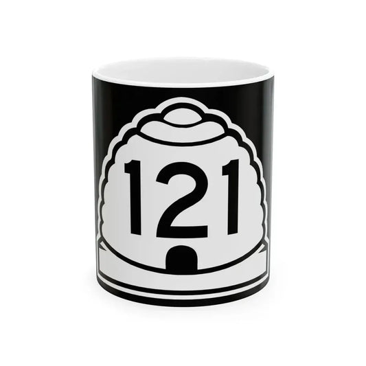 Utah 121 (Utah) (Road Sign) White Coffee Mug 11oz - Go Mug Yourself