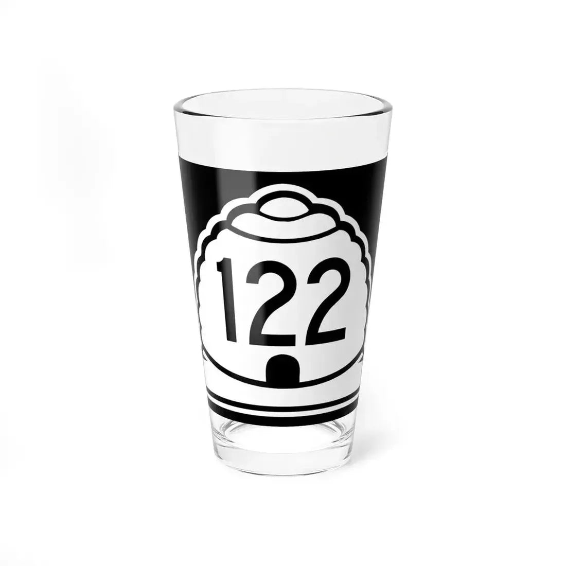 Utah 122 (Utah) (Road Sign) Pint Glass 16oz 16oz - Go Mug Yourself