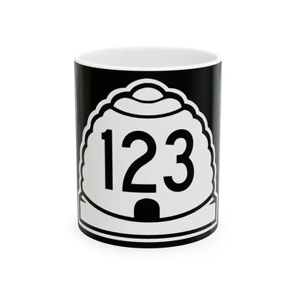Utah 123 (Utah) (Road Sign) White Coffee Mug 11oz - Go Mug Yourself