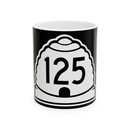 Utah 125 (Utah) (Road Sign) White Coffee Mug 11oz - Go Mug Yourself